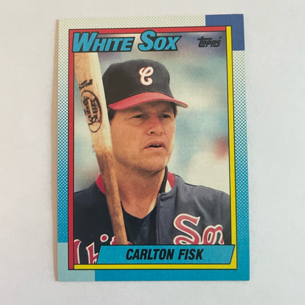 Topps 1990 Carlton Fisk Baseball Card
